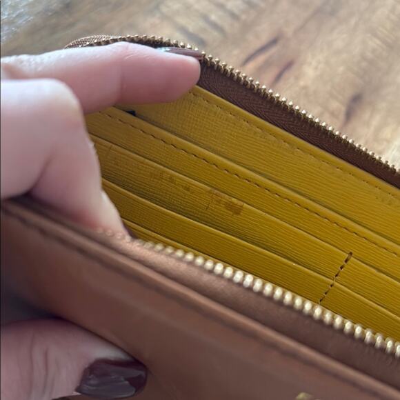 Fossil 1954 Brown Leather Wristlet Wallet - Picture 7 of 9